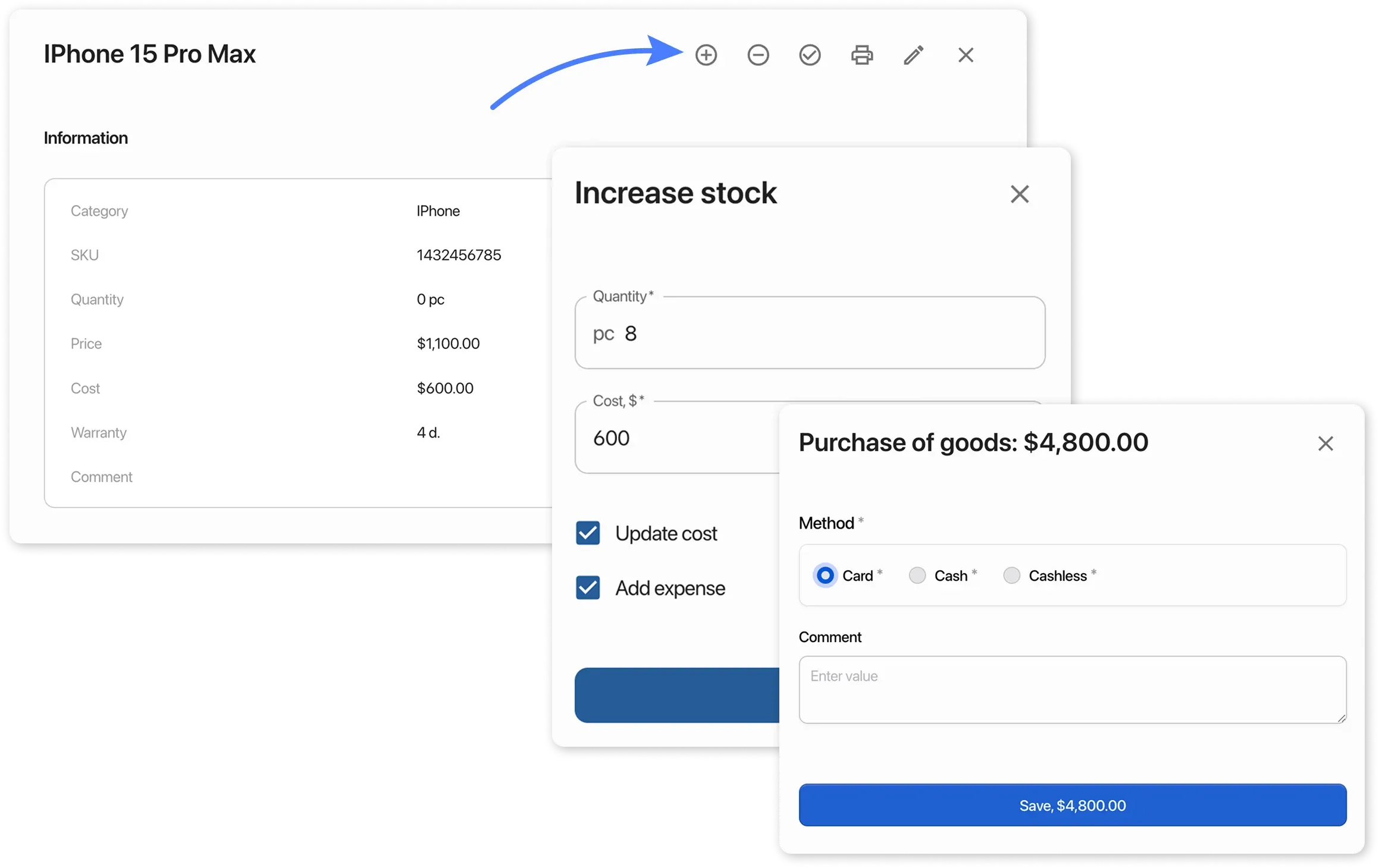 Correction in order card in HelloClient