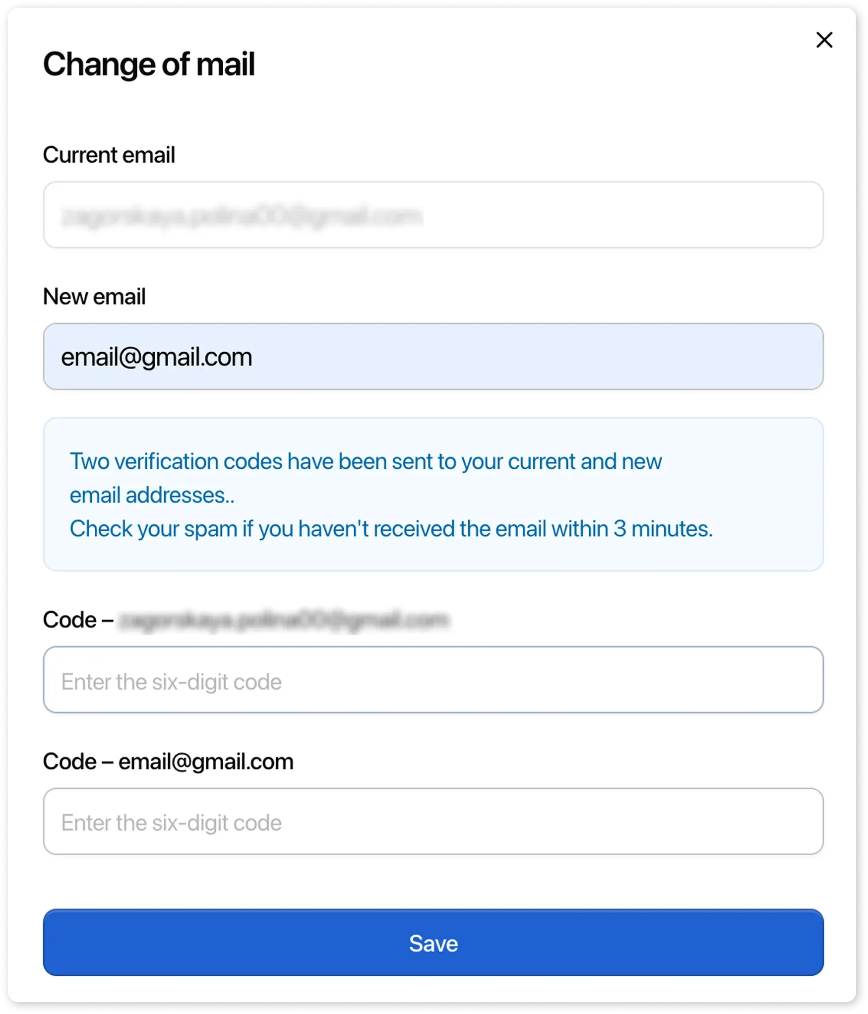 Change Account Email