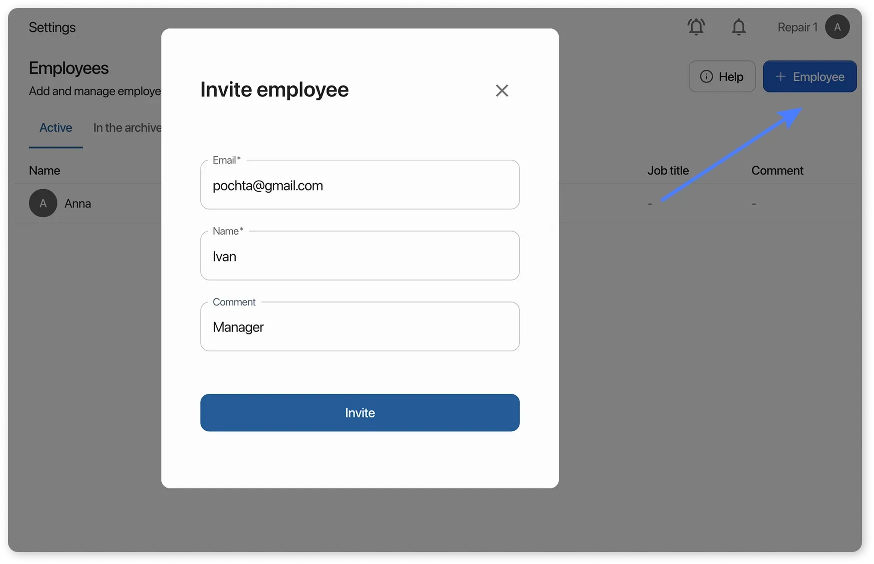 Add employees