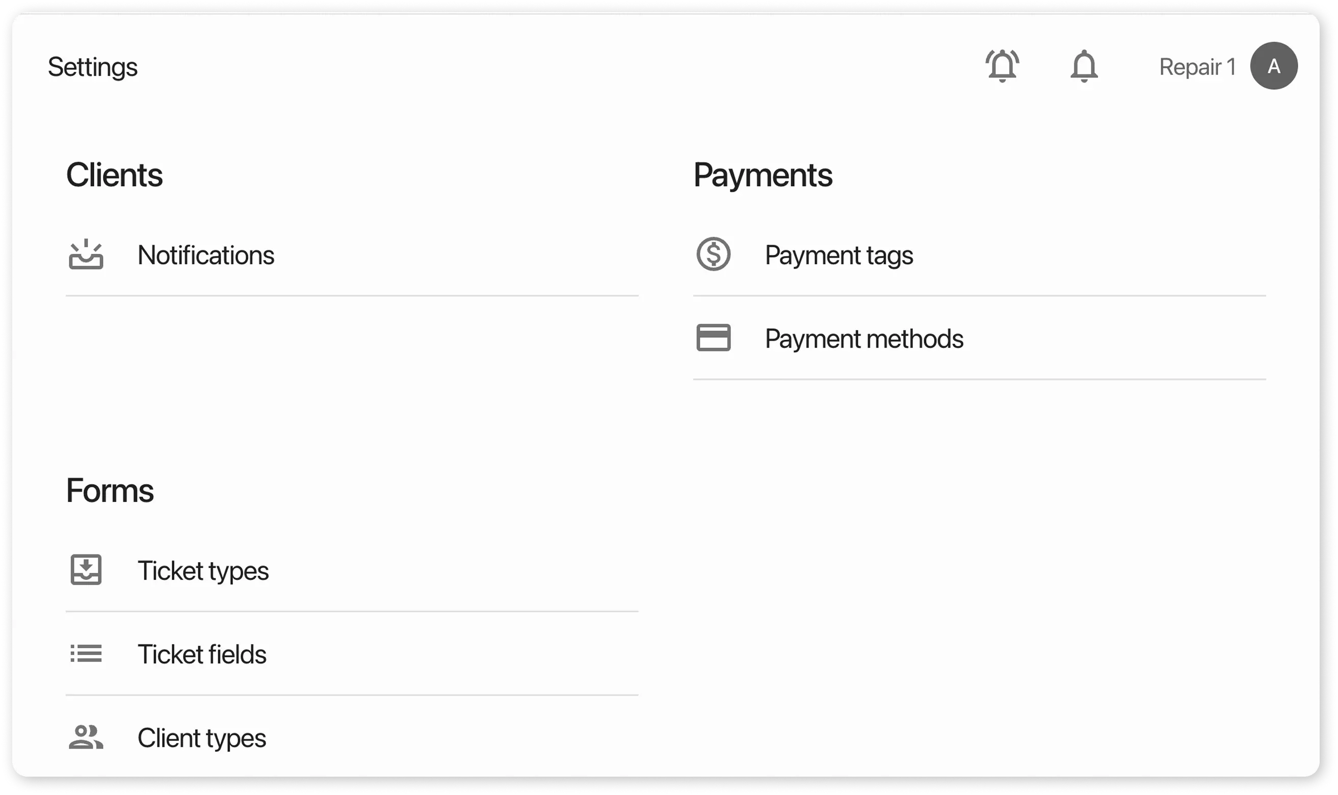 Where to set up payment methods