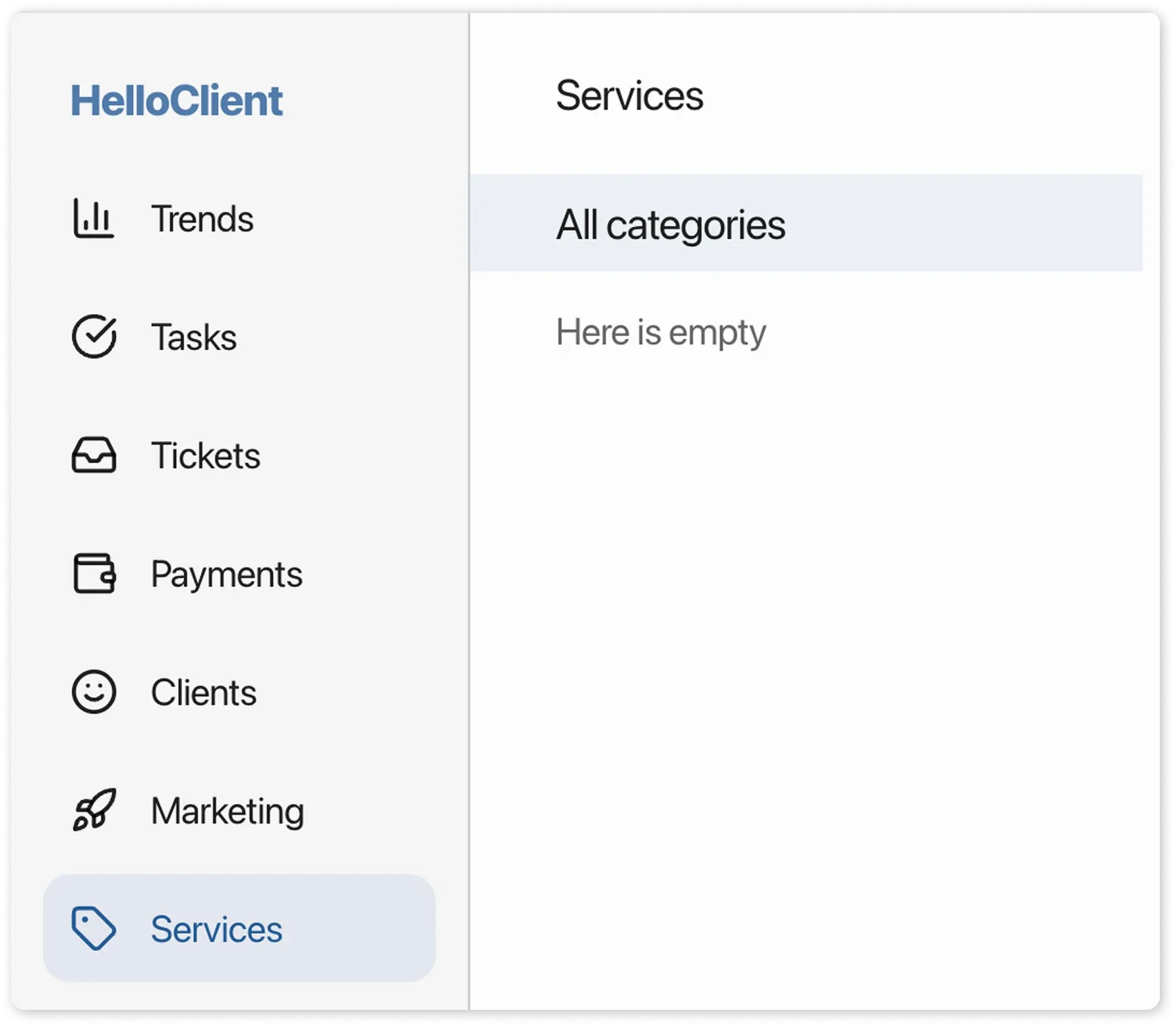 Services in HelloClient