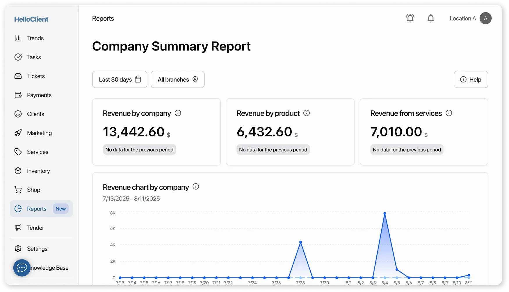 Company Summary Report